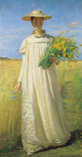 Michael Ancher, Anna Ancher Returning From the Field