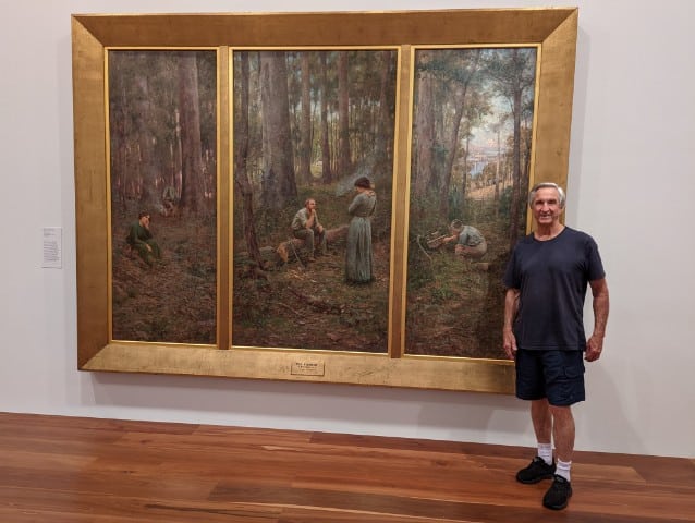 My Dad With Frederick McCubbin's The Pioneer